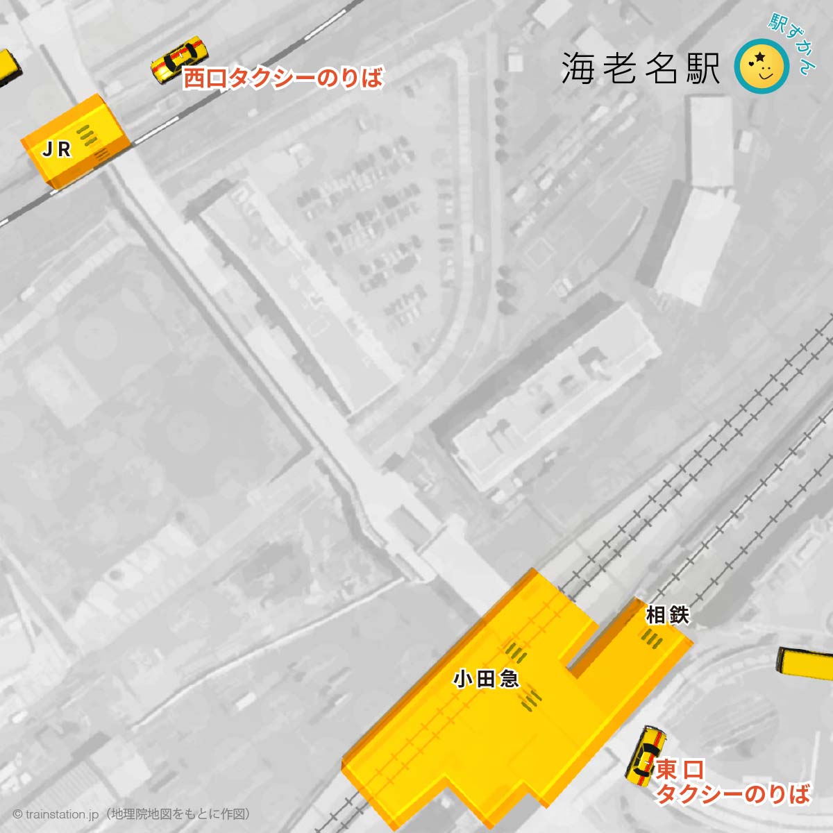 海老名駅タクシー乗り場マップ