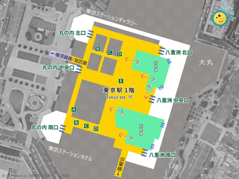 東京駅構内図