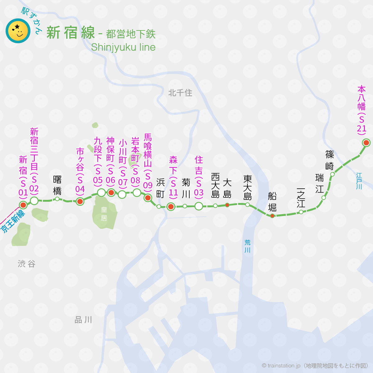 都営新宿線路線図