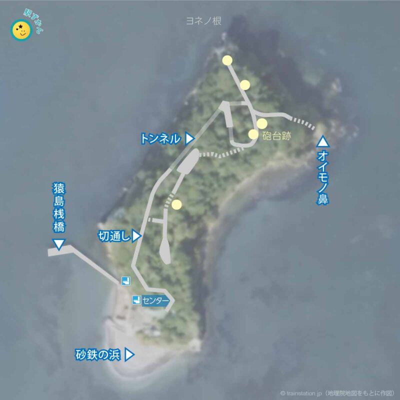 猿島の地図