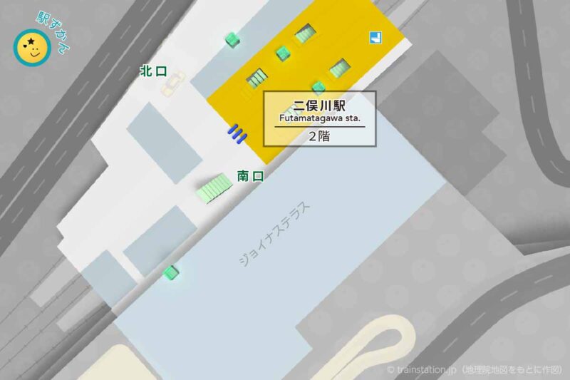 二俣川駅構内図/ジョイナステラスと周辺地図