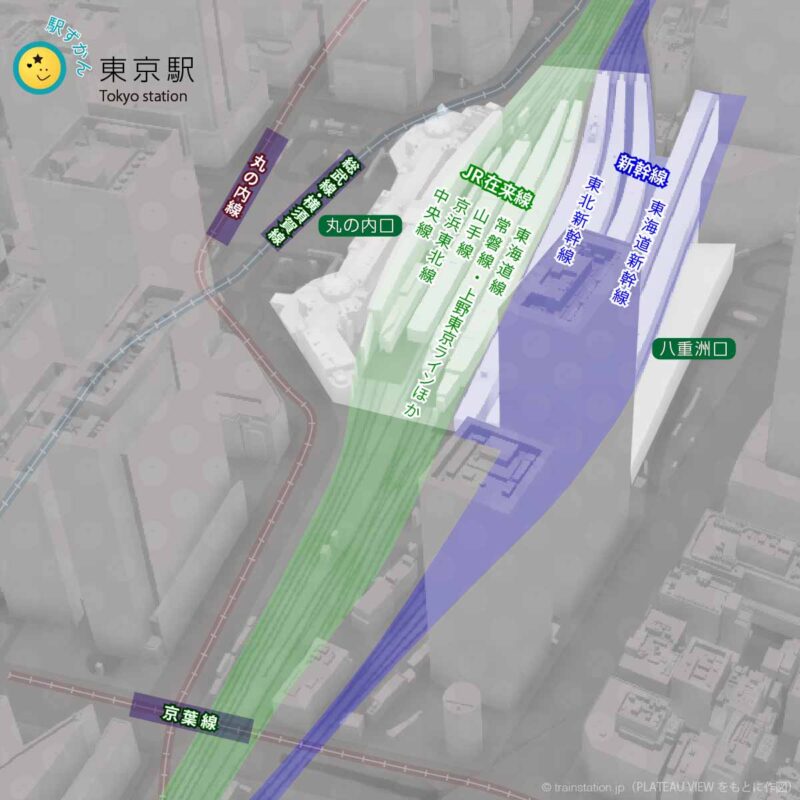 東京駅路線図・全域地図