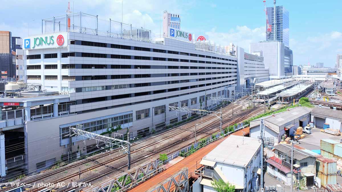 横浜駅あたりの高架線