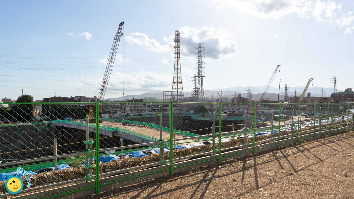 リニア中央新幹線 神奈川県駅工事現場
