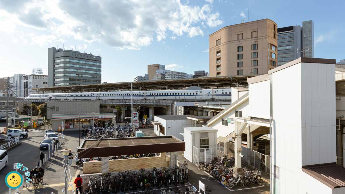 Shinyokohama sta. Shinohara gates, and Tokaido-Shinkansen