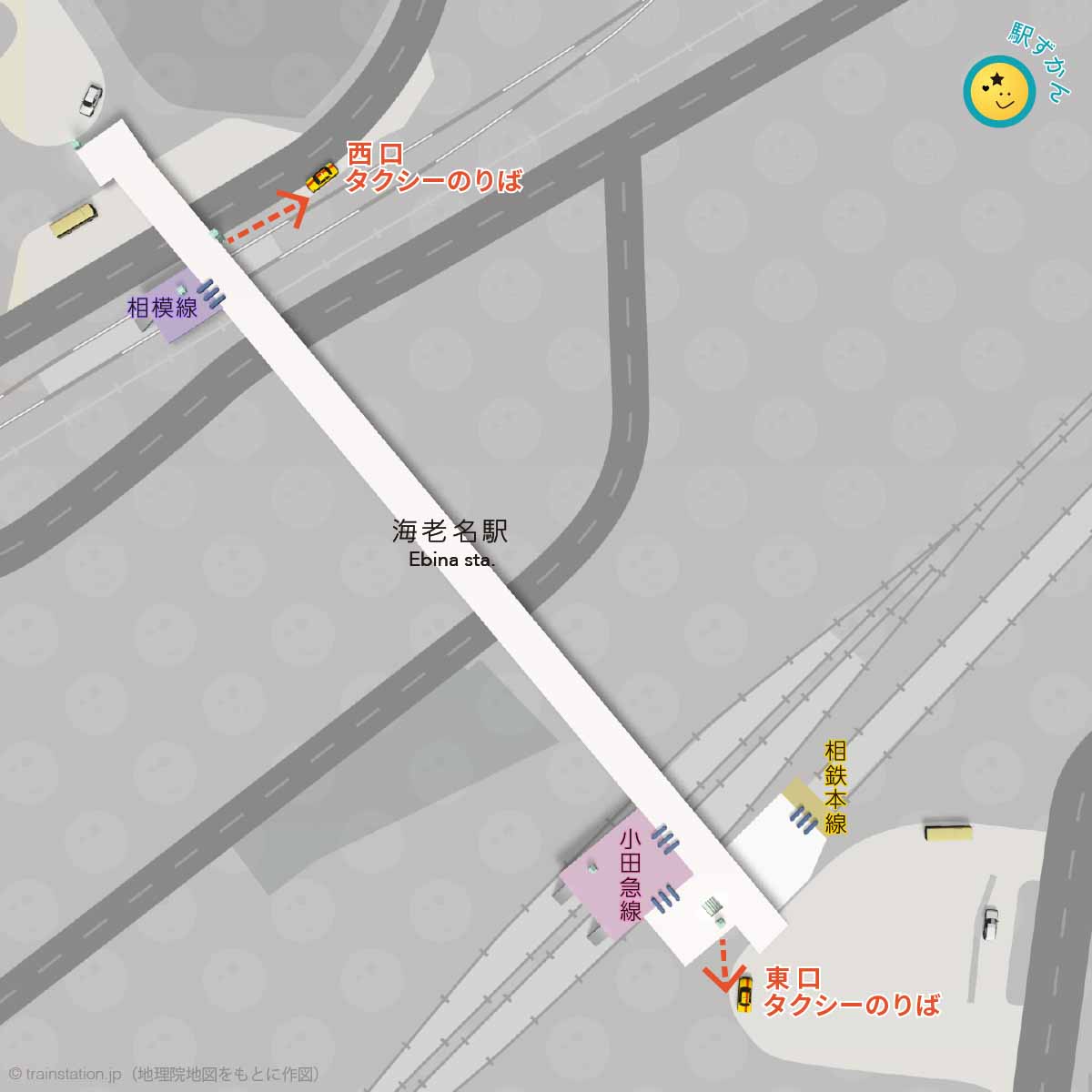 海老名駅タクシー乗り場マップ