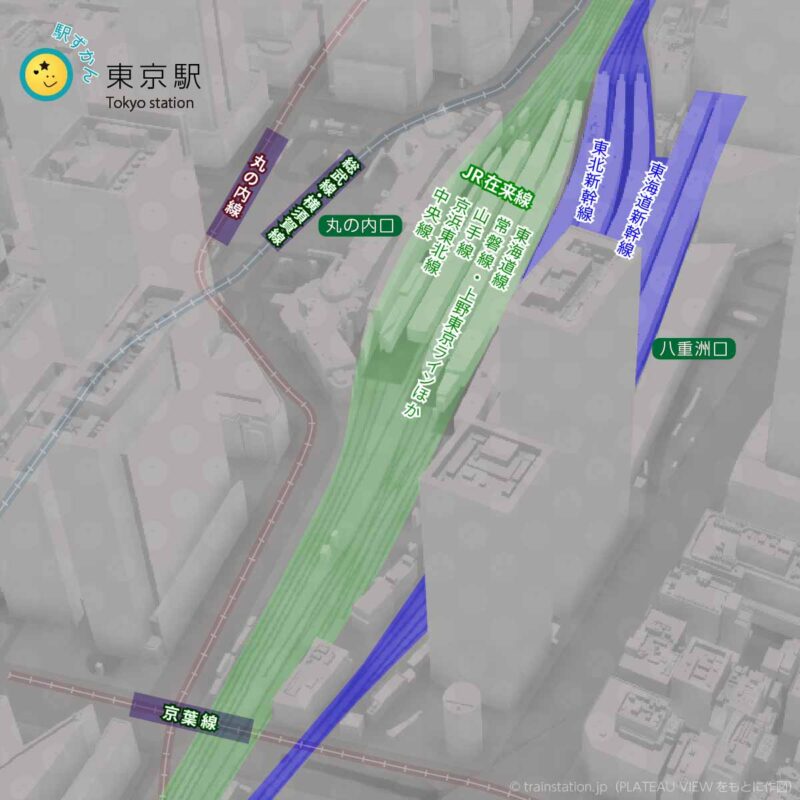 東京駅路線図・全域地図