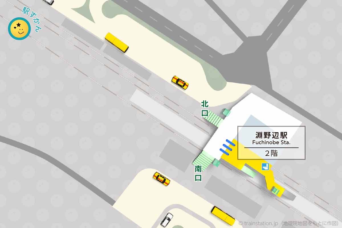 淵野辺駅構内図と周辺地図