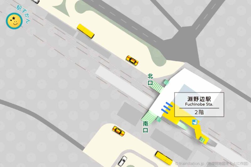 淵野辺駅構内図と周辺地図