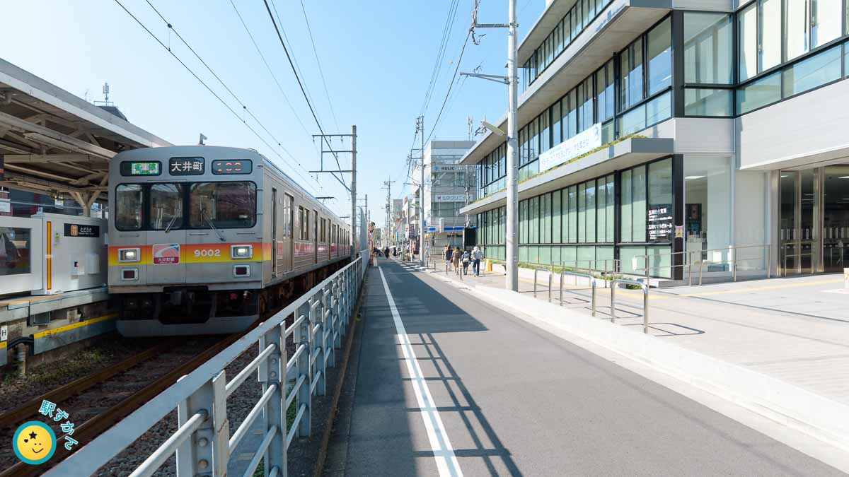 等々力駅の大井町線9000系