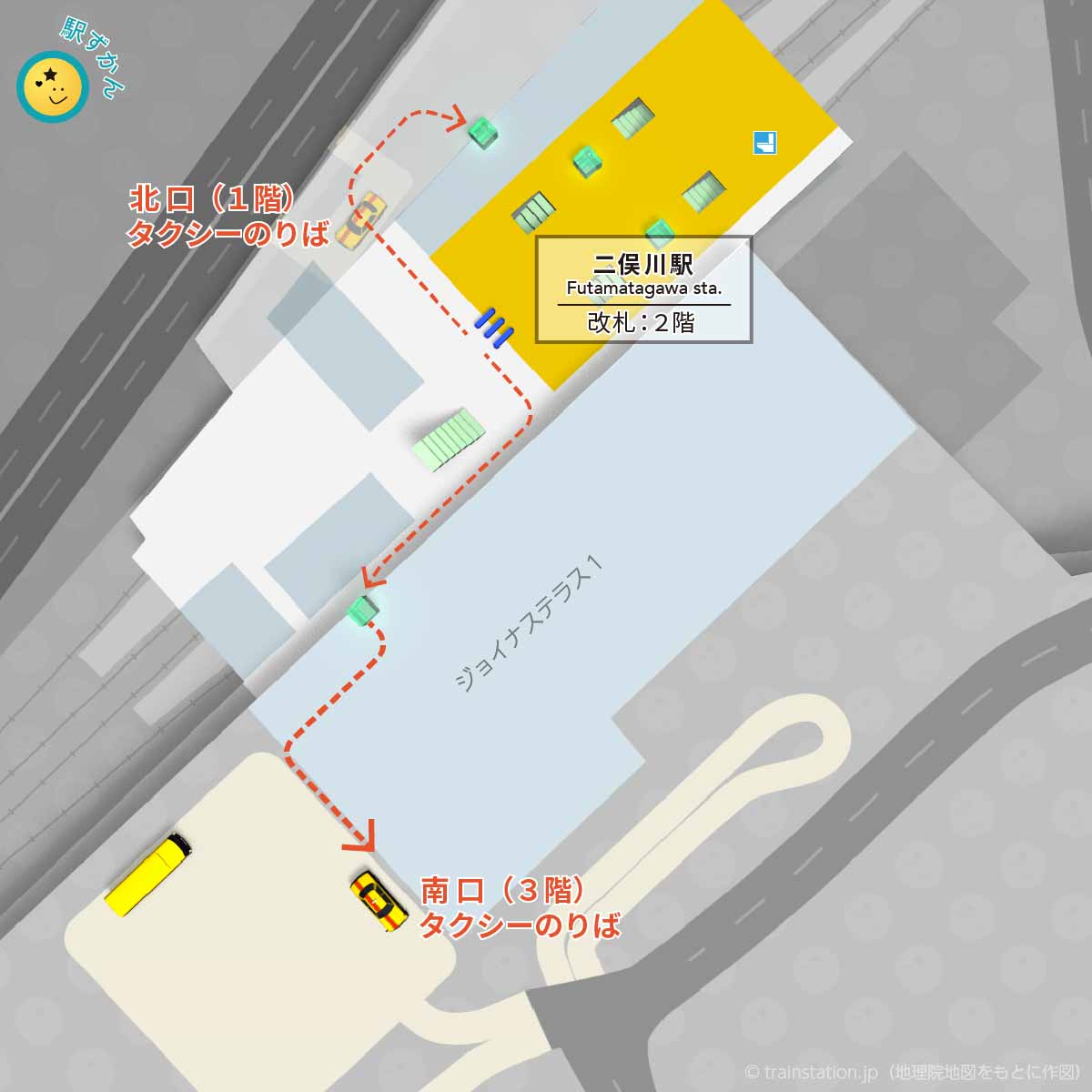 二俣川駅タクシー乗り場マップ