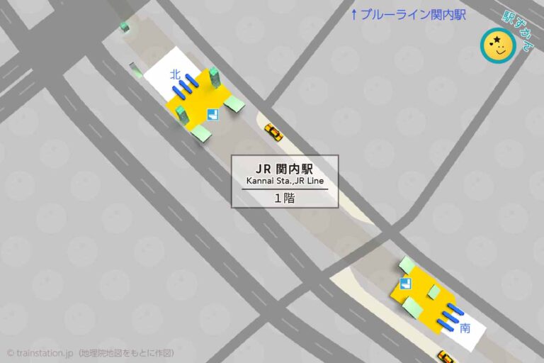 JR関内駅 構内図｜根岸線わかりやすい地図と写真 - 駅ずかん