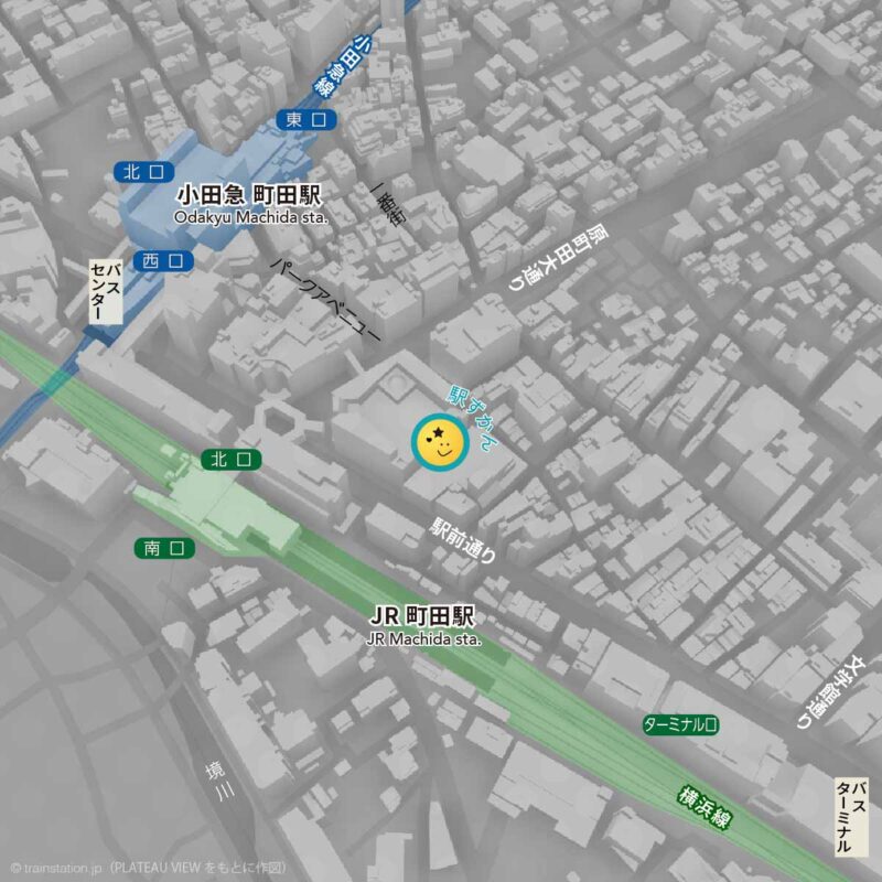町田駅の路線図・周辺地図