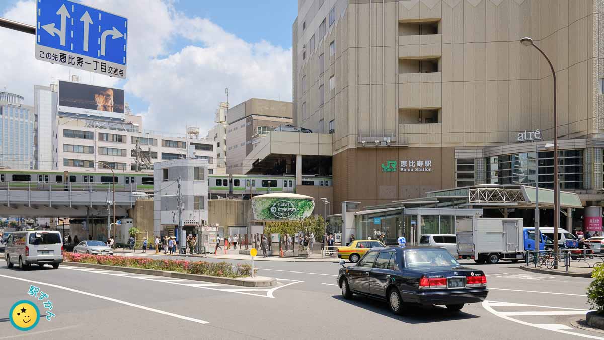 恵比寿駅と山手線