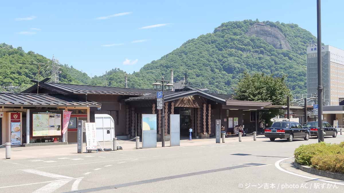 JR大月駅とロータリー