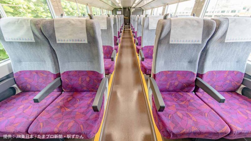 中央線快速・青梅線の普通列車グリーン車内