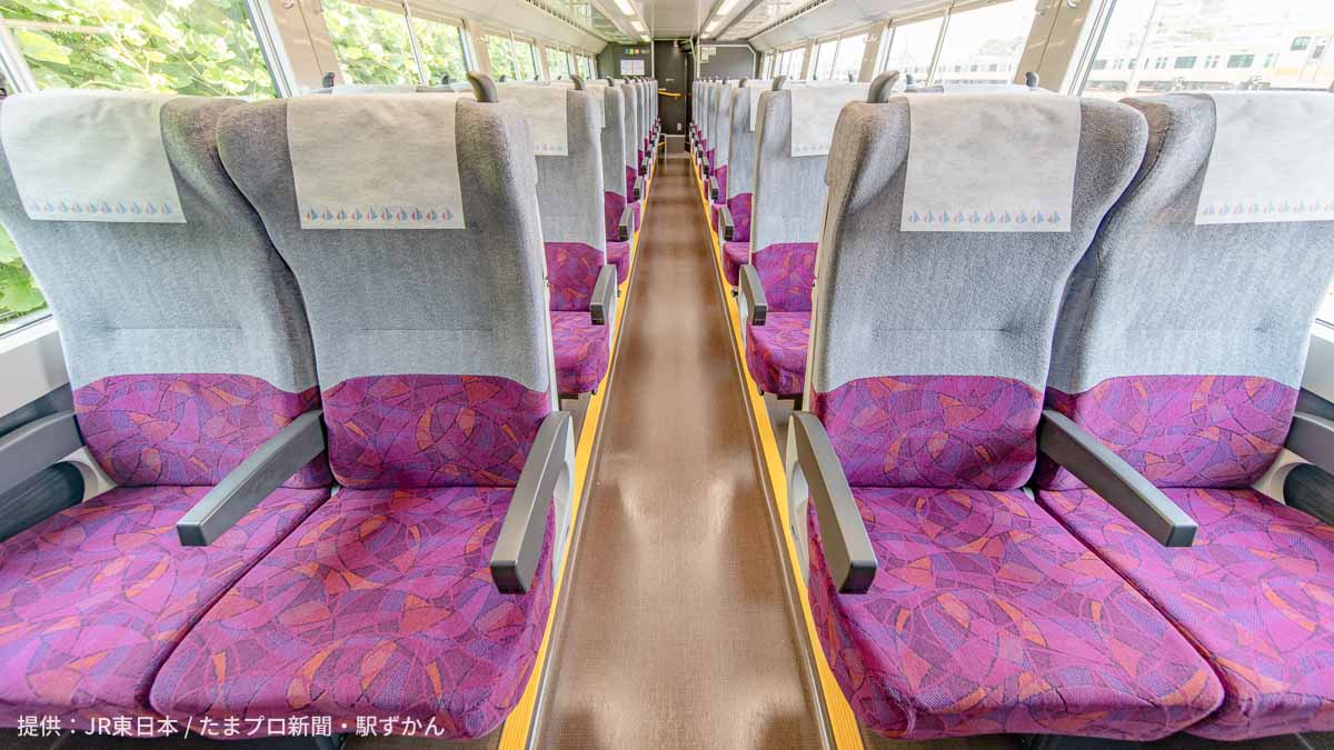 中央線快速・青梅線の普通列車グリーン車内