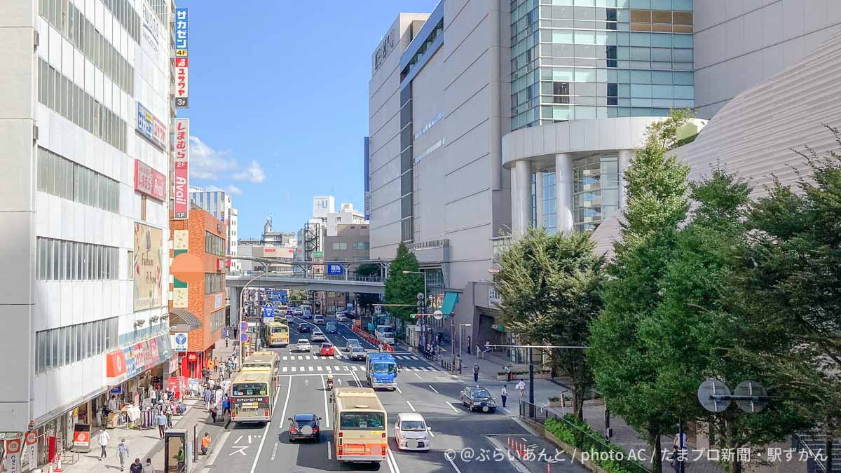上大岡駅前の鎌倉街道
