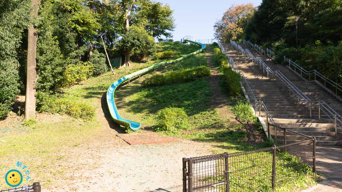 芹ヶ谷公園の大型滑り台