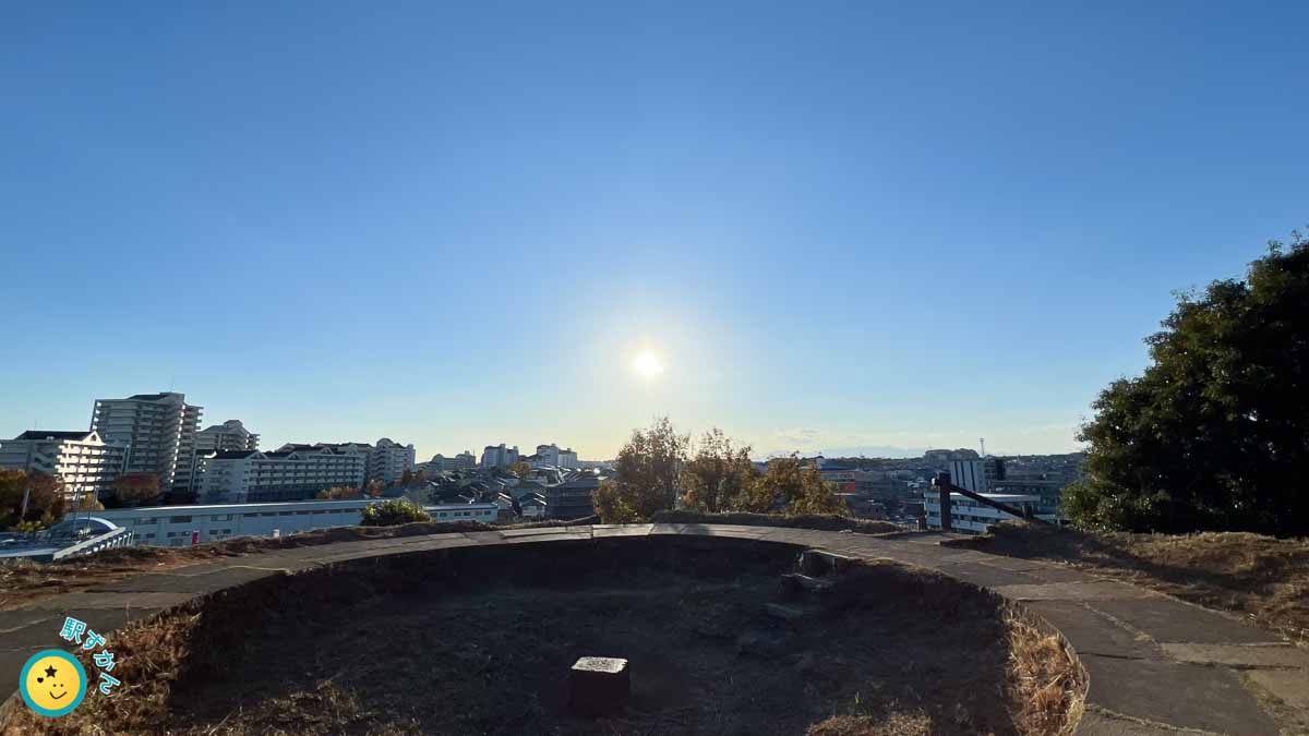 富士塚・山田富士からの眺望