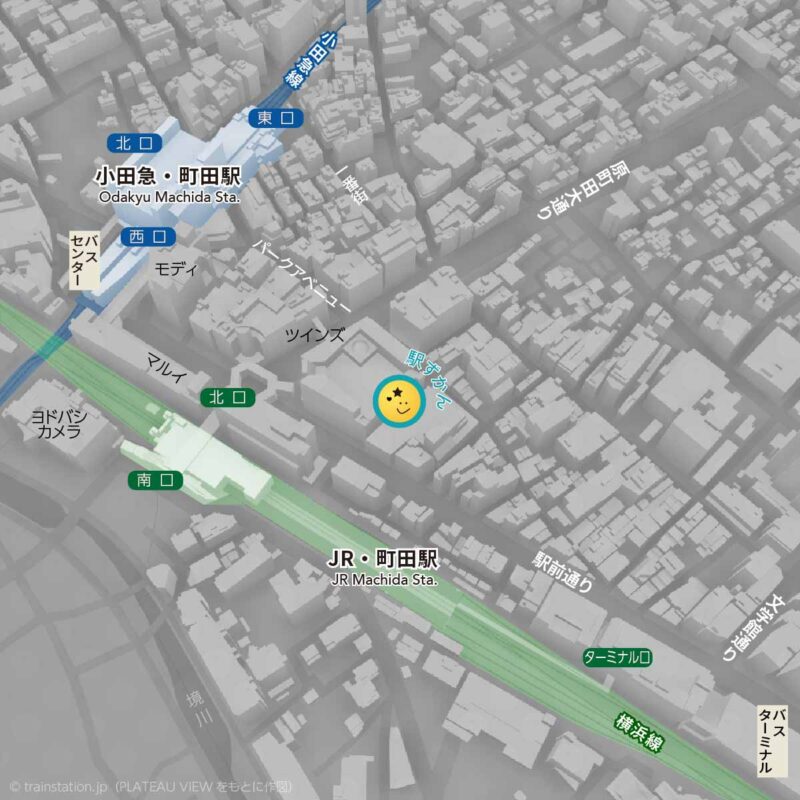 町田駅の路線図・周辺地図