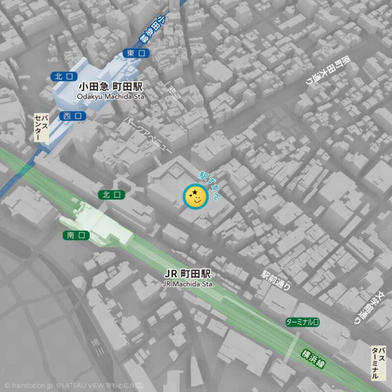 町田駅周辺地図・鉄道路線図