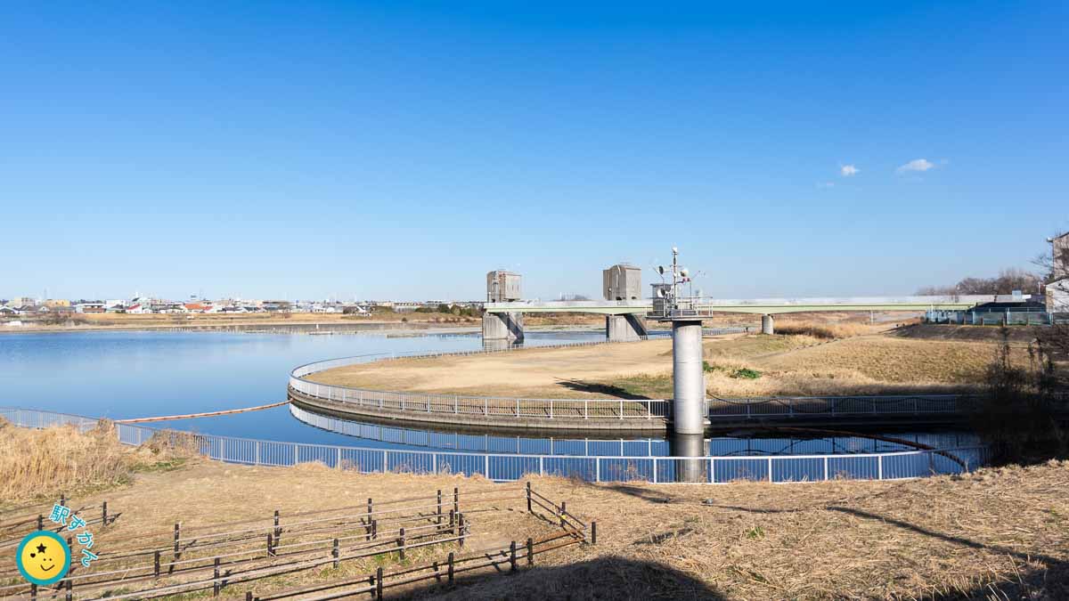 二ヶ領用水宿河原線と二ヶ領宿河原堰