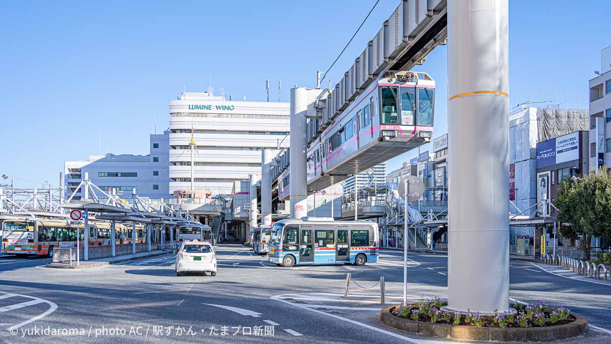 大船駅東口と湘南モノレール