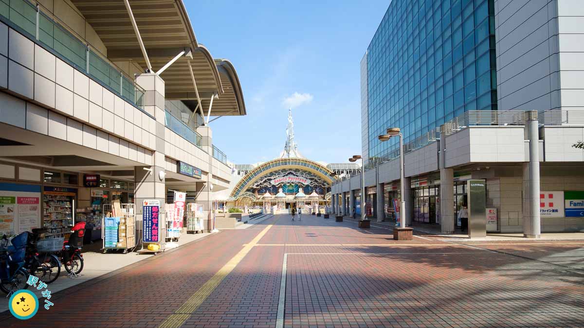 サンリオピューロランドまでのペデストリアン