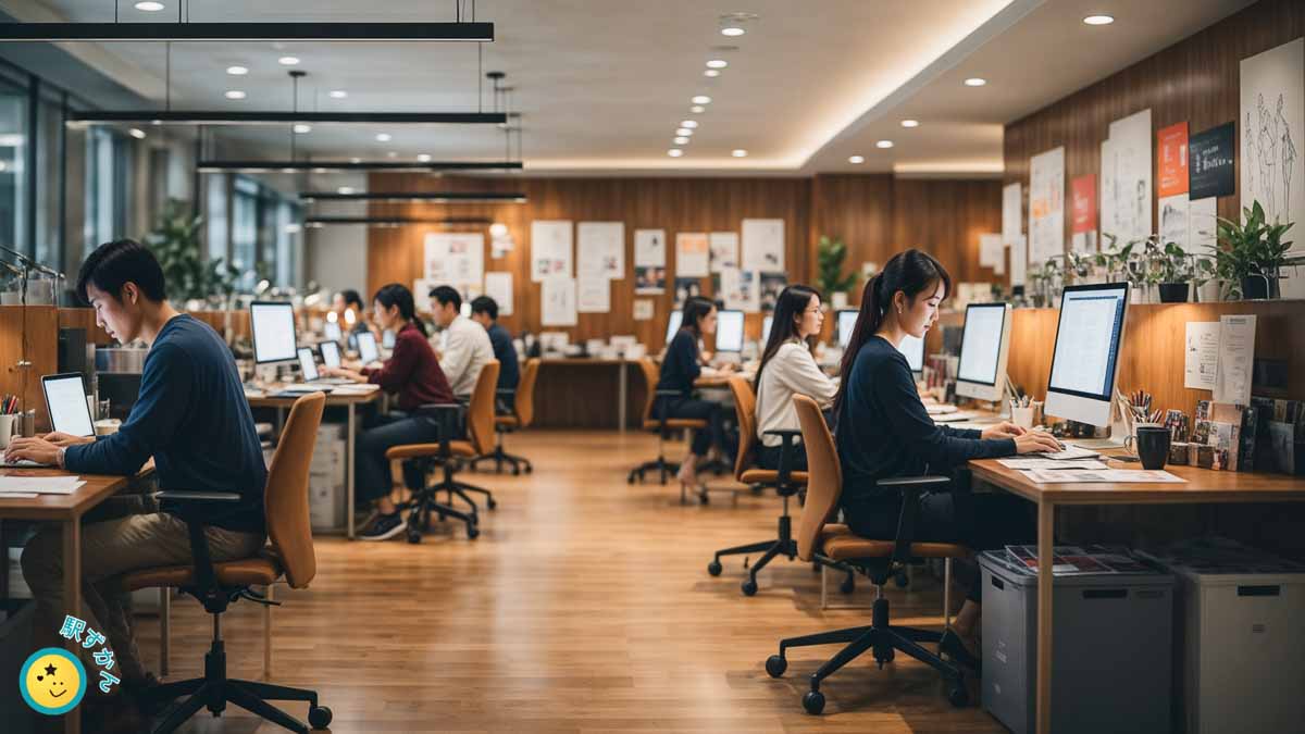 オフィス内の風景