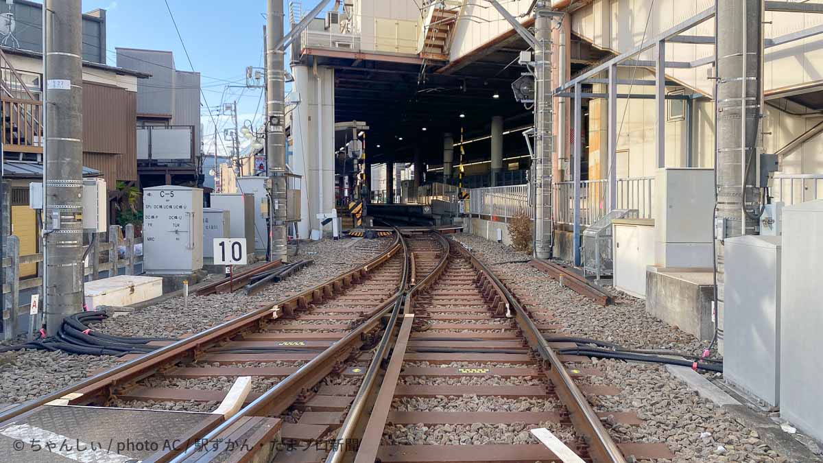 世田谷線 下高井戸駅ホーム