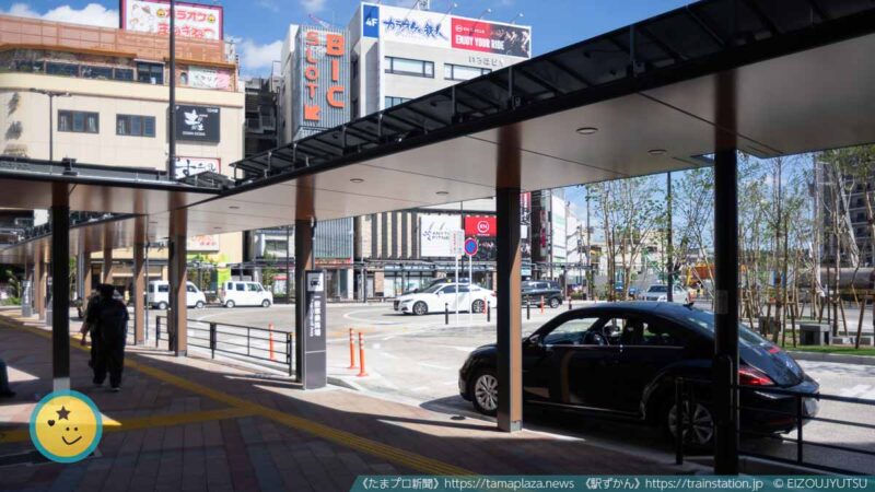 登戸駅・生田緑地口の一般車乗降場