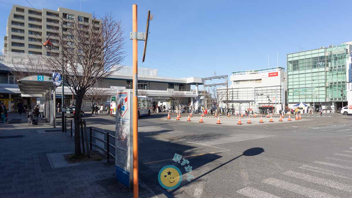 鷺沼駅と駅前ロータリー
