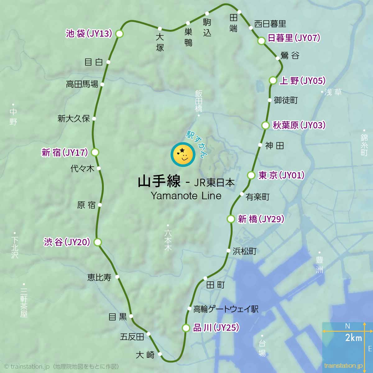 山手 線 路線 図