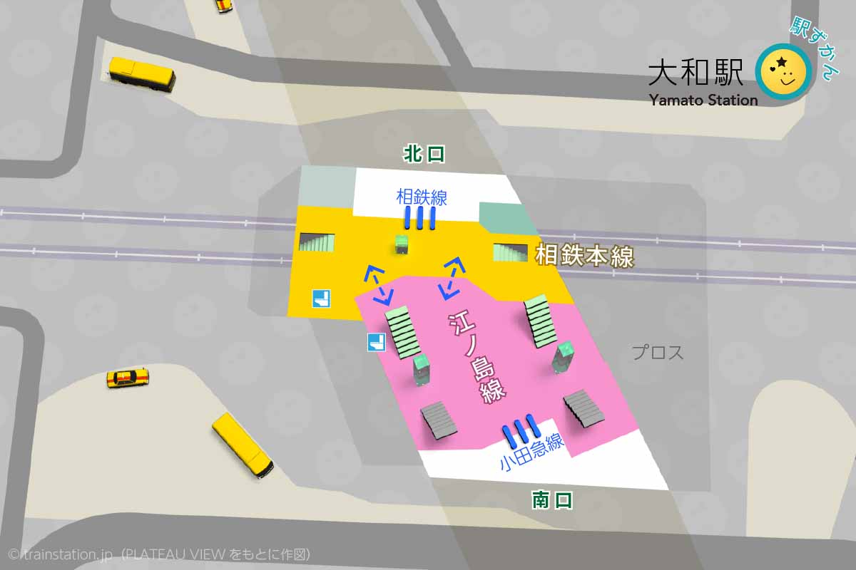 大和駅(相鉄線・小田急線)の周辺マップ