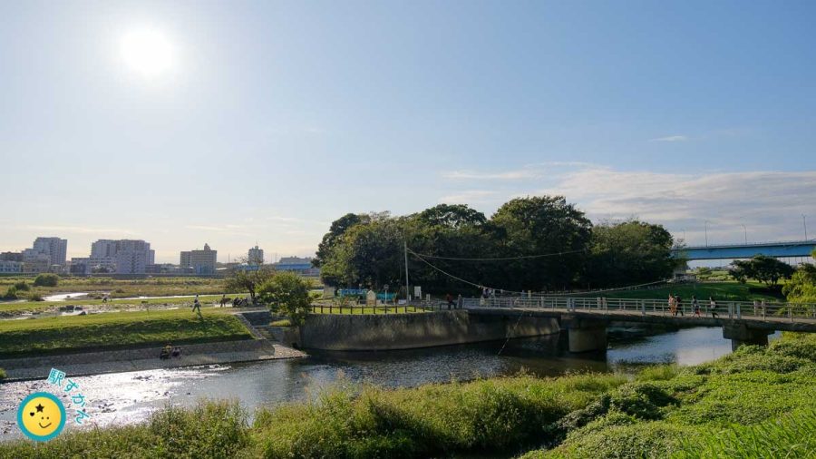 兵庫島公園と多摩川