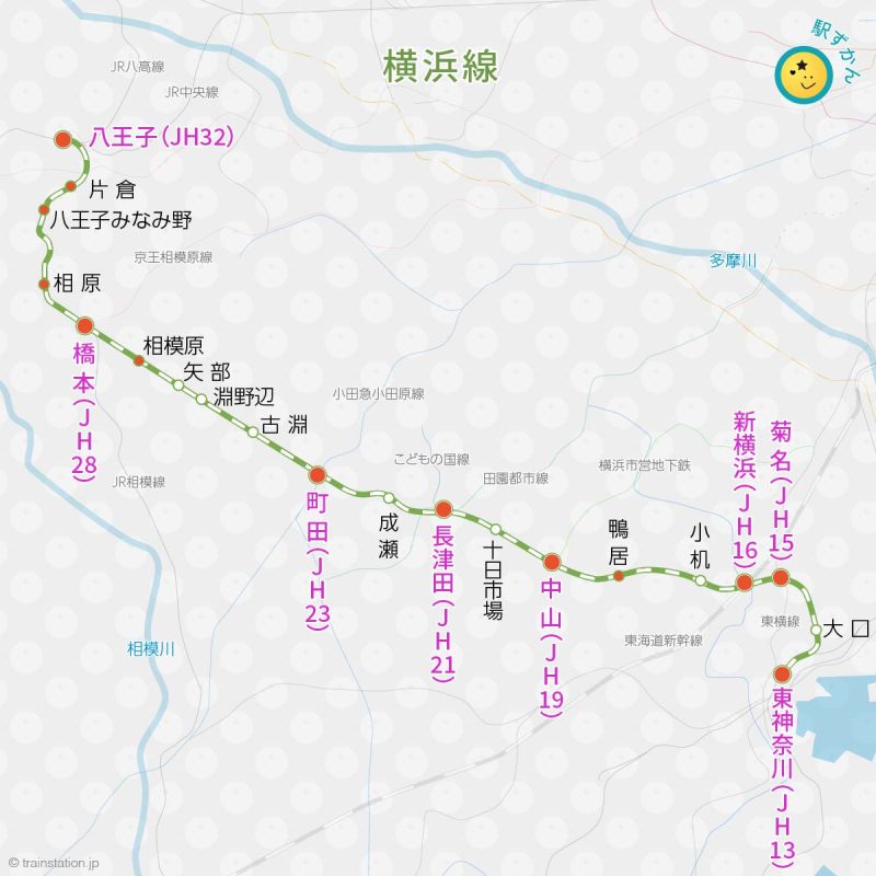 JR横浜線路線図