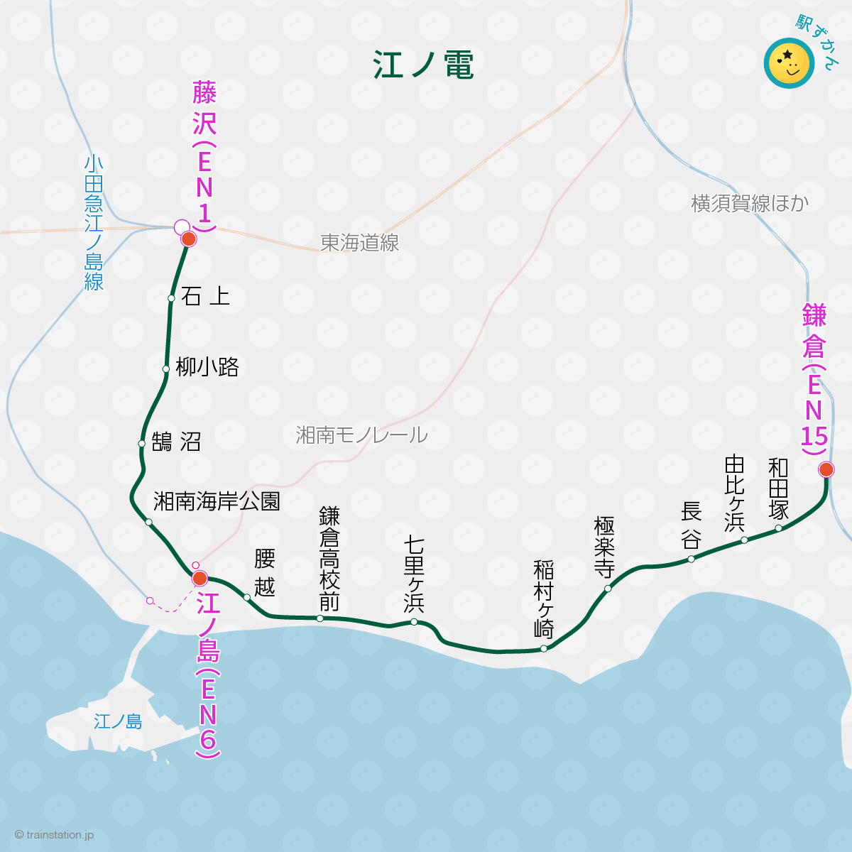 江ノ電路線図