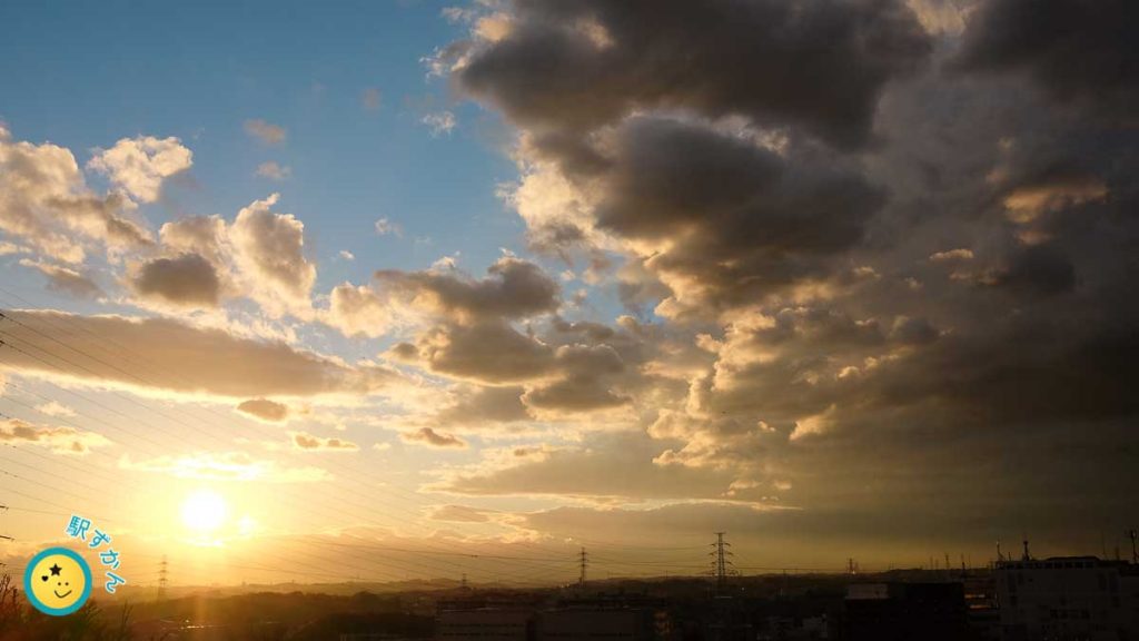 夕焼けの眺望