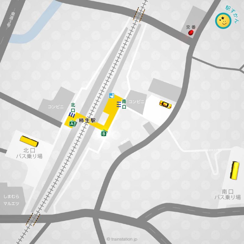 柿生駅構内図