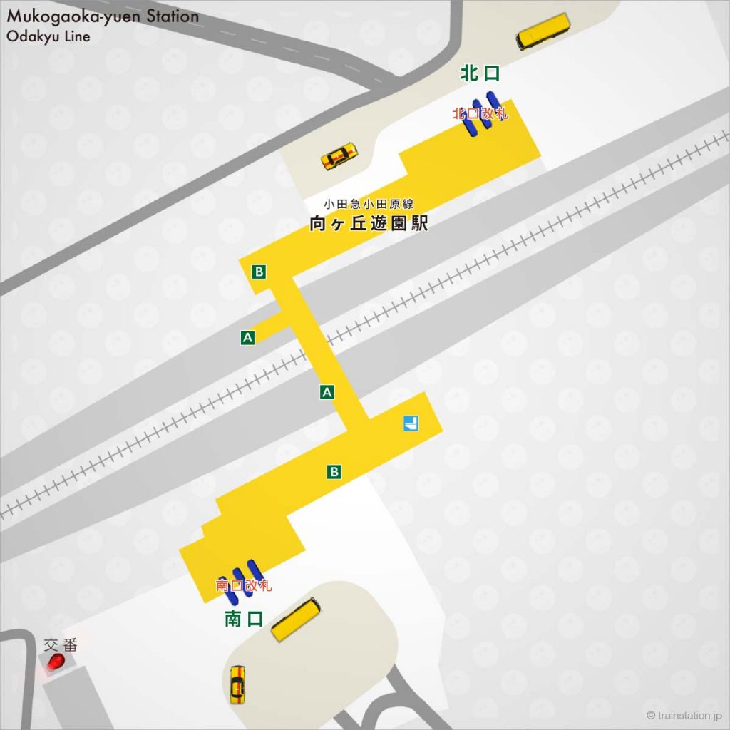 小田急 登戸駅の構内図