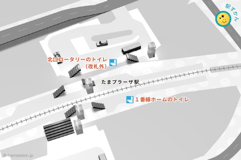 たまプラーザ駅構内トイレ マップ