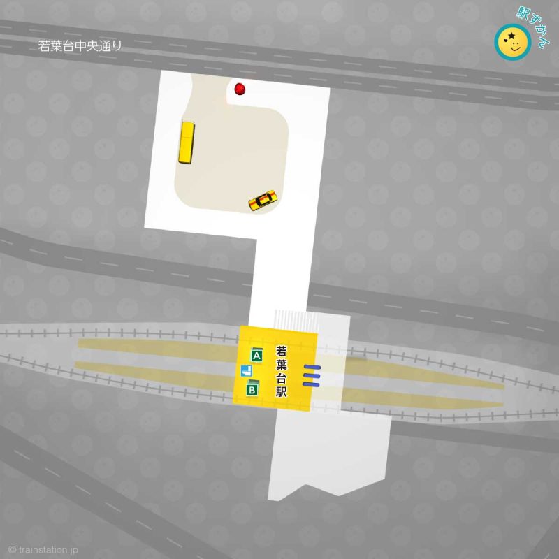 若葉台駅構内図と周辺マップ