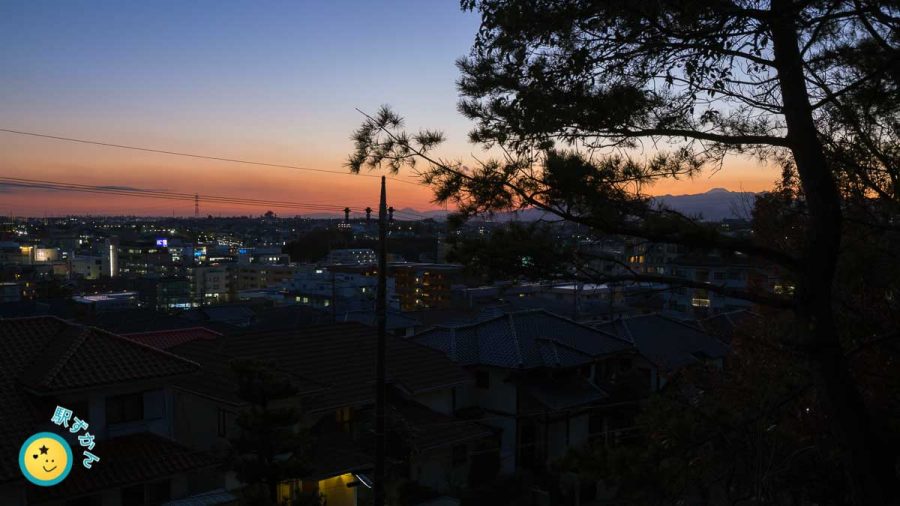 新石川公園から見える富士山